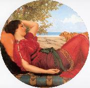 John William Godward In Realms of Fancy oil